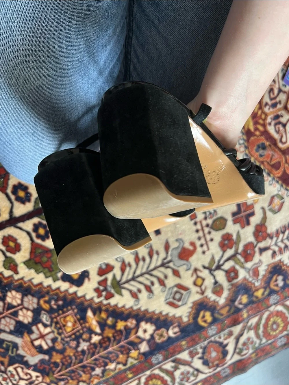 Pollini Strappy Block Heels, size 40